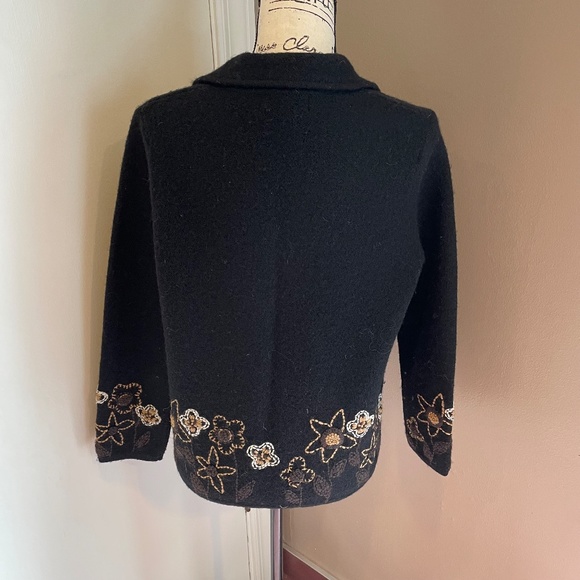 Paraphrase wool embroidered sweater jacket - Picture 6 of 8